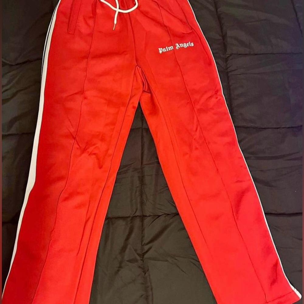 Red palm angels track pants